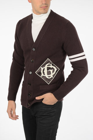 virgin wool v-neck cardigan