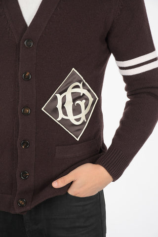 virgin wool v-neck cardigan