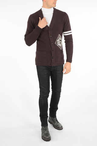 virgin wool v-neck cardigan