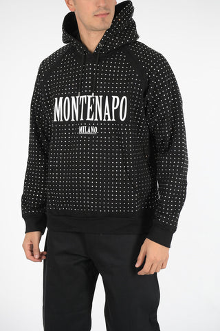 felpa hoodie MONTENAPO con strass