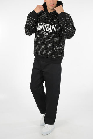 felpa hoodie MONTENAPO con strass
