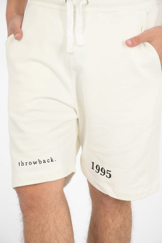 drawstring waist sweat shorts