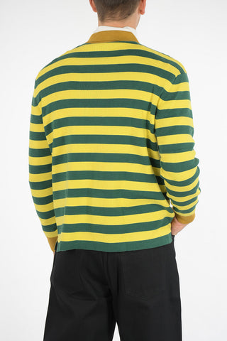 polo neck striped sweater