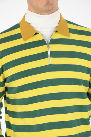 polo neck striped sweater