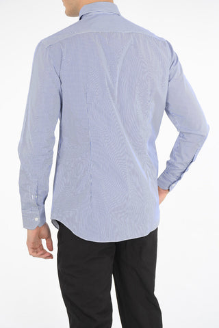 camicia a righe collo francese