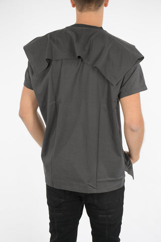 folded-edge crew-neck t-shirt