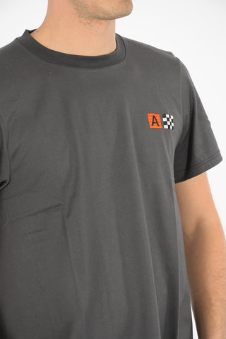 folded-edge crew-neck t-shirt