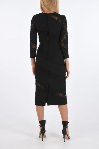 3/4 Sleeve Dress with Lace Details
