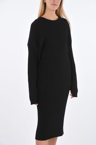 Vestito a Costine con Oblò sulla Schiena