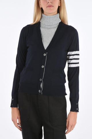 wool relaxed fit v-neck cardigan