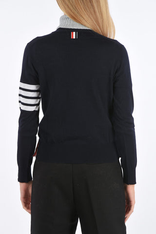 wool relaxed fit v-neck cardigan