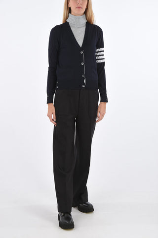 wool relaxed fit v-neck cardigan