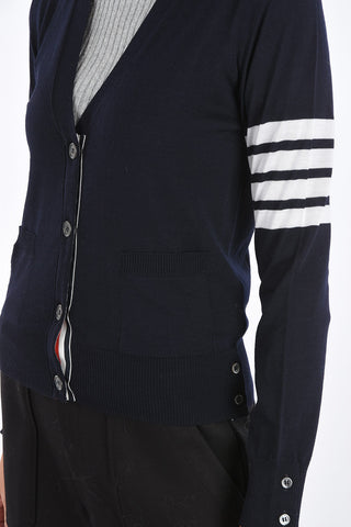 wool relaxed fit v-neck cardigan