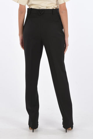 Twill Pants with Ankle Zip