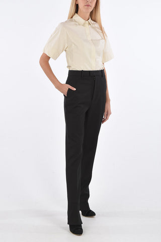 Twill Pants with Ankle Zip