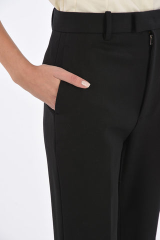 Twill Pants with Ankle Zip