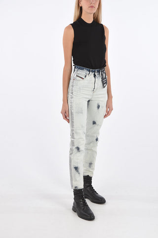 High Waist D-EISELLE-SP Bleached Jeans L32