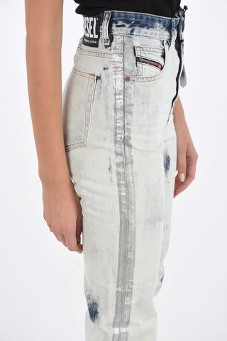 High Waist D-EISELLE-SP Bleached Jeans L32