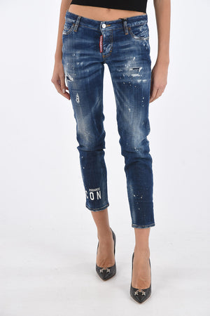 ICON stretch denim JENNIFER CROPPED jeans