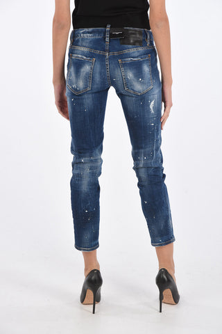ICON stretch denim JENNIFER CROPPED jeans