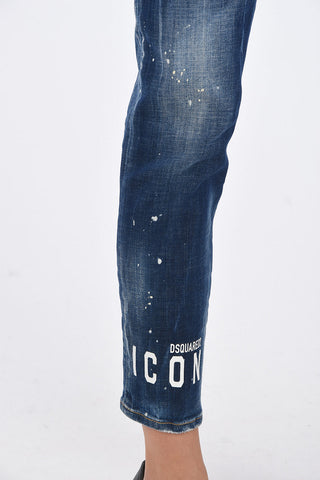 ICON stretch denim JENNIFER CROPPED jeans