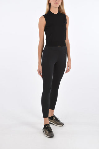 crew-neck crop top
