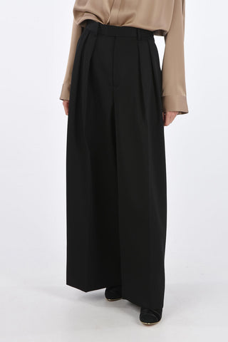 Double Pleat Wide Pants