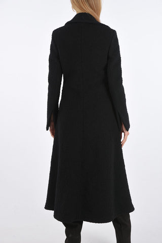 Bouclé Double Breasted Coat