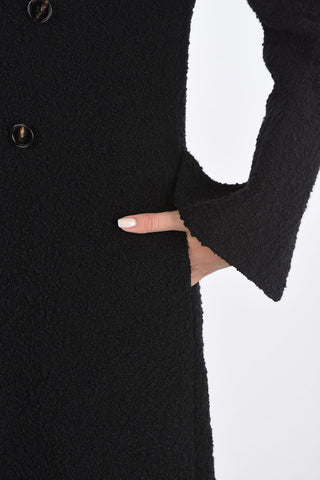 Bouclé Double Breasted Coat