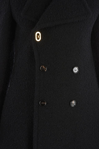 Bouclé Double Breasted Coat