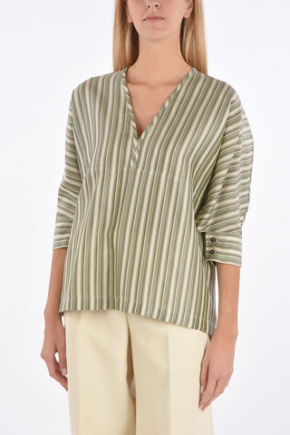 Striped LYNETTE 3/4 Sleeve Blouse