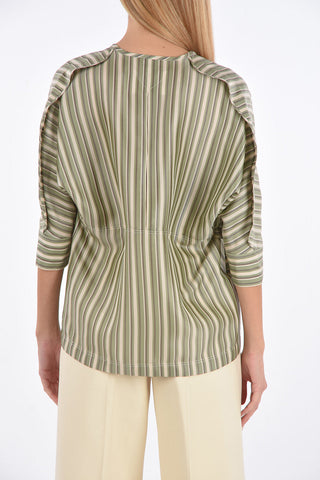 Striped LYNETTE 3/4 Sleeve Blouse