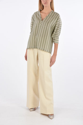 Striped LYNETTE 3/4 Sleeve Blouse
