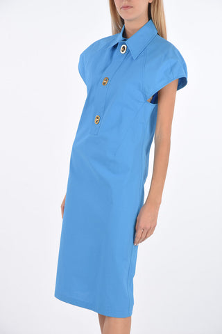 Vestito Chemisier con Bottoni Decorativi