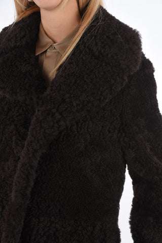 Shearling Coat with Fringes