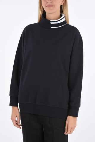 oversized turtle-neck sweatshirt