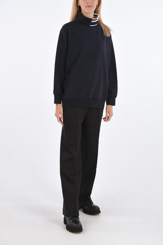 oversized turtle-neck sweatshirt