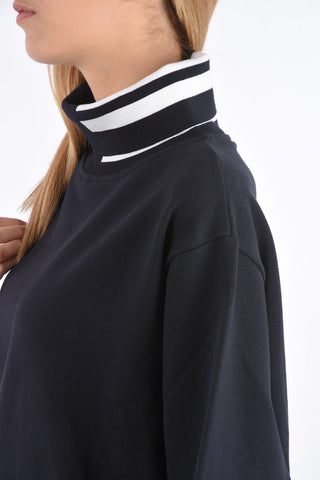 oversized turtle-neck sweatshirt