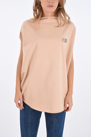MM6 Sleeveless oversized crew-neck sweatshirt
