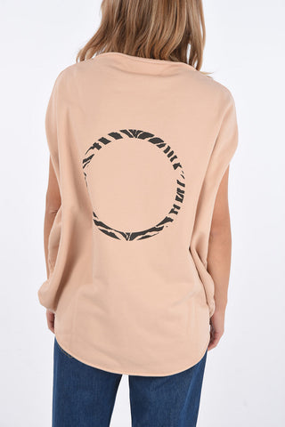 MM6 Sleeveless oversized crew-neck sweatshirt