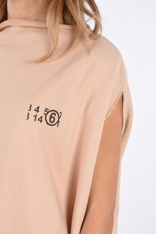 MM6 Sleeveless oversized crew-neck sweatshirt