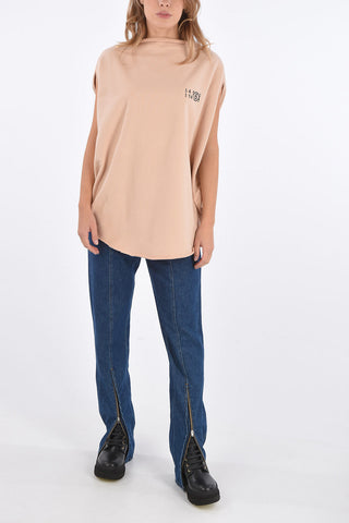 MM6 Sleeveless oversized crew-neck sweatshirt