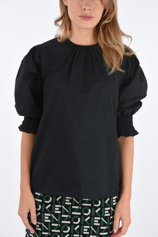ruffled sleeve blouse