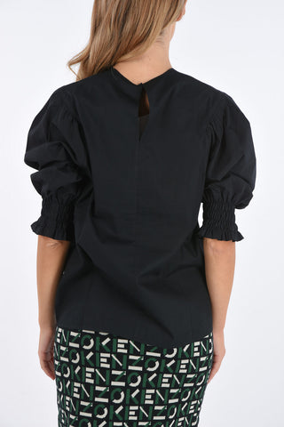 ruffled sleeve blouse