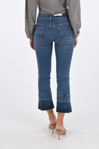 Slim fit bootcut cropped jeans