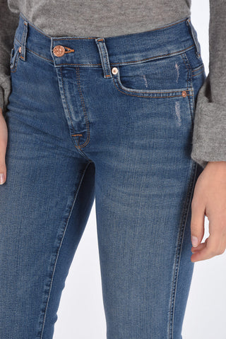 Slim fit bootcut cropped jeans