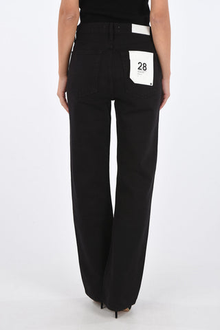 high-rise waist jeans