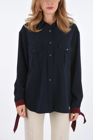 Standard Collar Shirt with Knotted Cuff