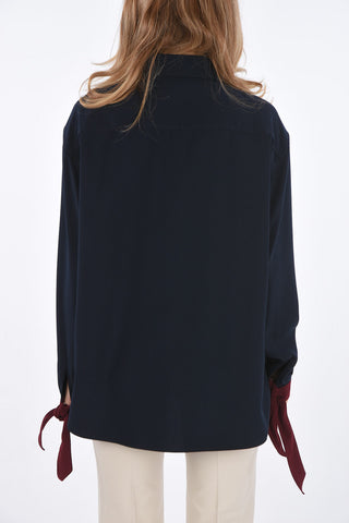 Standard Collar Shirt with Knotted Cuff