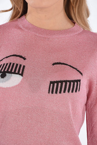 lurex FLIRTING crew-neck sweater